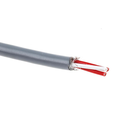 RS PRO Type RTD Thermocouple & Extension Wire, 25m, Screened, PVC Insulation, +80°C Max, 7/0.2mm