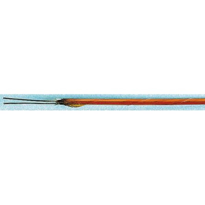 RS PRO Type K Thermocouple & Extension Wire, 20m, Unscreened, Kapton Insulation, +250°C Max