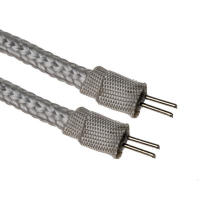 RS PRO Type K Thermocouple & Extension Wire, 20m, Unscreened, Ceramic Fibre Insulation, +1200°C Max