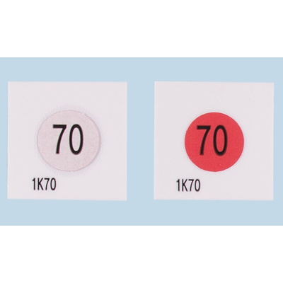 Asei Kougyou Temperature Sensitive Label, 80°C to 1 Level