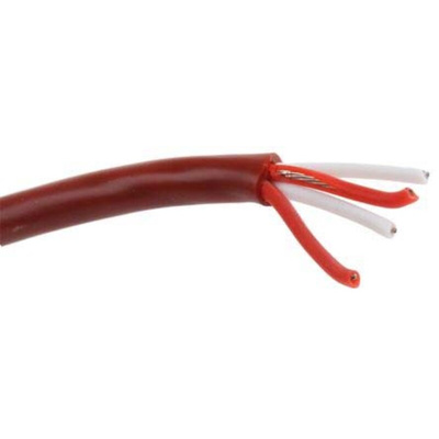 RS PRO Type RTD Resistance Thermometer Detector (RTD) Wire, 25m, Unscreened, PTFE Insulation, +200°C Max, 7/0.2mm