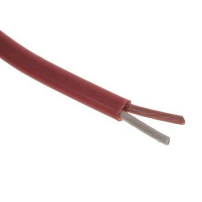 RS PRO Type N Thermocouple Wire, 25m, Unscreened, PFA Insulation, +260°C Max, 7/0.2mm