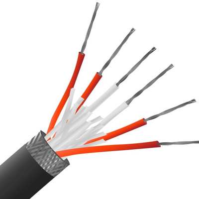 RS PRO Resistance Thermometer Detector (RTD) Wire, 25m, Screened, PFA Insulation, +260°C Max, 7/0.2mm