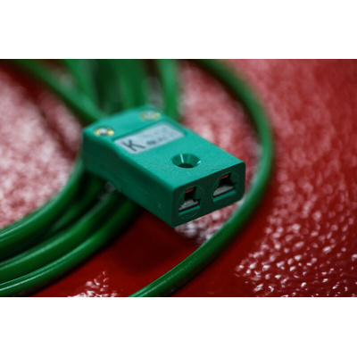 RS PRO Type K Extension Cable, 2m, PVC Insulation, +220°C Max, 7/0.2mm