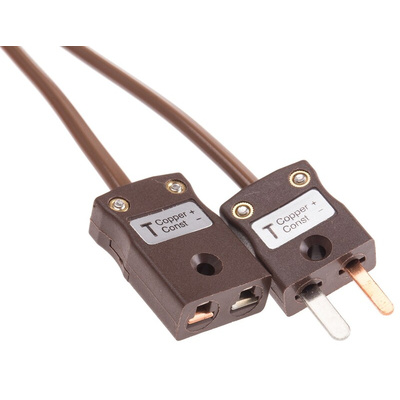 RS PRO Type T Extension Cable, 5m, PVC Insulation, +220°C Max, 7/0.2mm