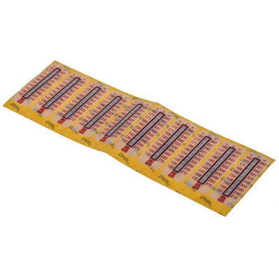 RS PRO Non-Reversible Temperature Sensitive Label, 132°C to 182°C, 10 Levels
