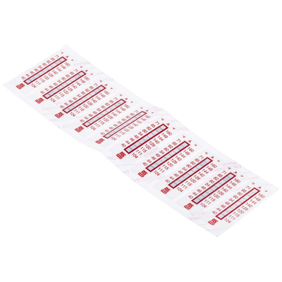 RS PRO Non-Reversible Temperature Sensitive Label, 40°C to 71°C, 9 Levels