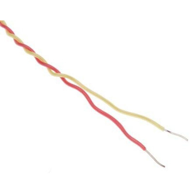 RS PRO Type K Thermocouple Wire, 25m, PFA Insulation, +260°C Max, 1/0.3mm