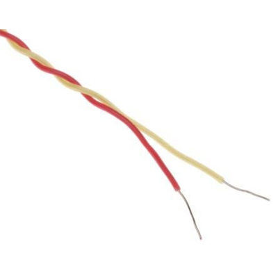 RS PRO Type K Thermocouple Wire, 25m, PFA Insulation, +260°C Max, 1/0.2mm