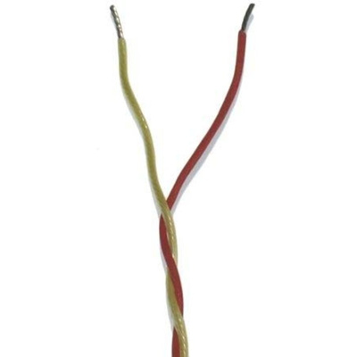 RS PRO Type K Thermocouple Wire, 100m, PFA Insulation, +260°C Max, 7/0.2mm
