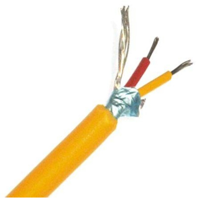 RS PRO Type K Thermocouple Wire, 200m, Screened, PVC Mylar Insulation, +105°C Max, 7/0.2mm
