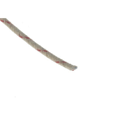 RS PRO Type K Thermocouple Wire, 25m, Glass Fibre Insulation, +350°C Max, 1/0.315mm