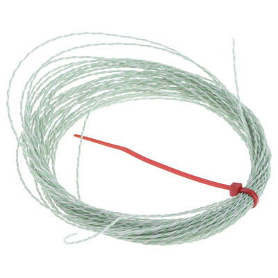 RS PRO Type K Thermocouple Wire, 10m, PFA Insulation, +260°C Max, 1/0.2mm