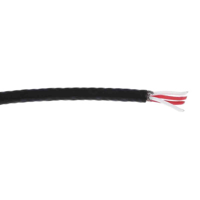 RS PRO Type RTD Resistance Thermometer Detector (RTD) Wire, 50m, Screened, PFA Insulation, +260°C Max, 7/0.2mm