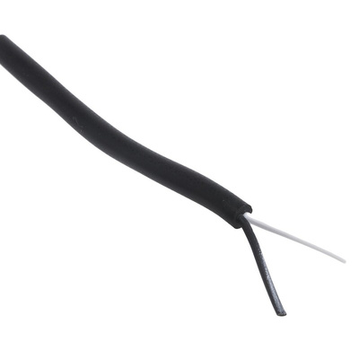 RS PRO Type J Thermocouple Wire, 25m, Silicone Rubber Insulation, +200°C Max, 7/0.2mm