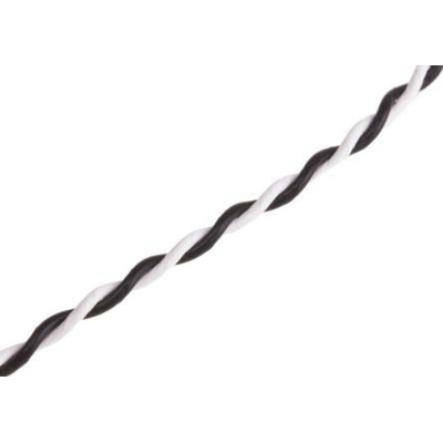 RS PRO Type J Thermocouple Wire, 25m, PTFE Insulation, +260°C Max, 1/0.508mm