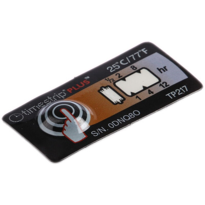 Timestrip Non-Reversible Temperature Label Indicator, 22°C to 25°C