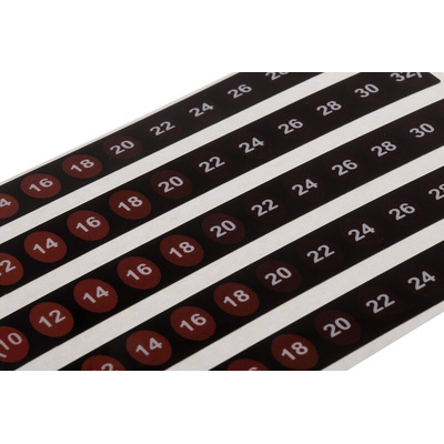 RS PRO Temperature Label Indicator, 10°C to 32°C, 12 Levels