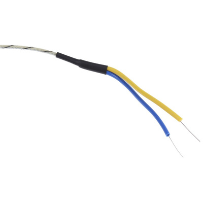 RS PRO Type J Thermocouple 2m Length, 1/0.3mm Diameter → +400°C