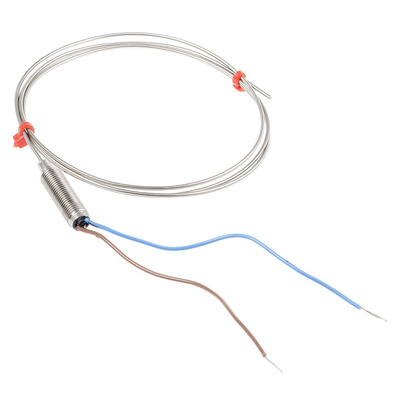 RS PRO Type K Thermocouple 1m Length, 1.5mm Diameter → +800°C