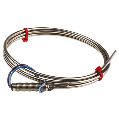 RS PRO Type K Thermocouple 1m Length, 3mm Diameter → +1100°C