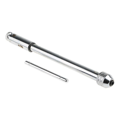 RS PRO Long Ratchet Tap Wrench Steel M5 → M12, 1BA → 0BA (ISO), 7/32 → 3/8 in (ISO), 1/4 →