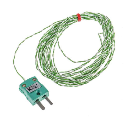 RS PRO Type K Thermocouple 5m Length, 1/0.2mm Diameter → +260°C