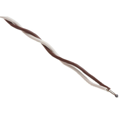 RS PRO Type T Thermocouple 5m Length, 1/0.2mm Diameter → +260°C