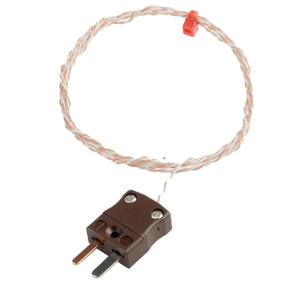 RS PRO Type T Thermocouple 1m Length, 1/0.3mm Diameter → +250°C