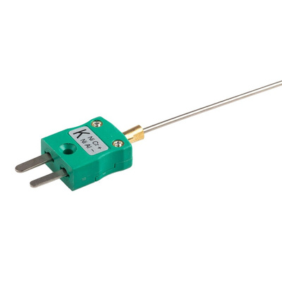 RS PRO SYSCAL Type K Thermocouple 500mm Length, 1.5mm Diameter → +1100°C