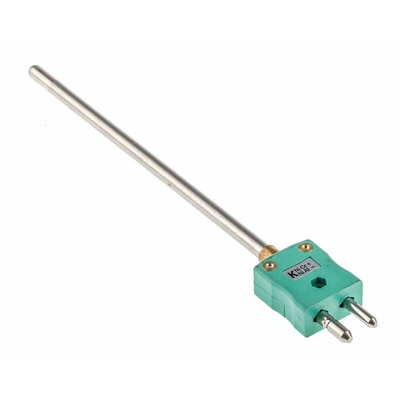 RS PRO SYSCAL Type K Thermocouple 150mm Length, 6mm Diameter → +1100°C