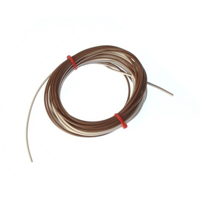 RS PRO Type T Thermocouple Wire, 25m, PTFE Insulation, +250°C Max, 1/0.376mm