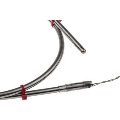 RS PRO Type K Thermocouple 1m Length, 6mm Diameter → +1100°C