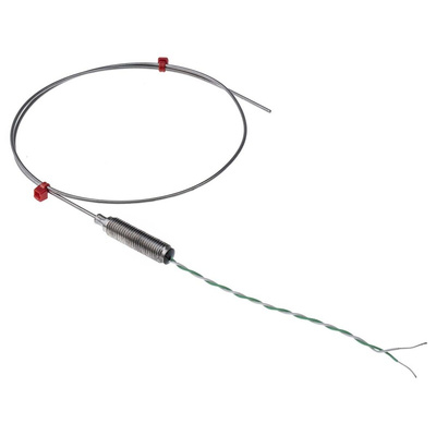 RS PRO Type K Thermocouple 500mm Length, 1.5mm Diameter → +1100°C