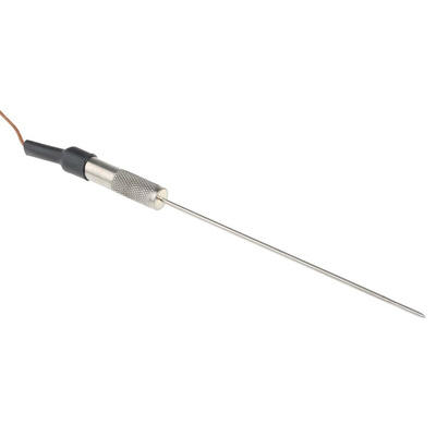 RS PRO Type T Thermocouple 100mm Length, 1.6mm Diameter → +250°C
