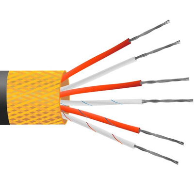 RS PRO Type RTD Resistance Thermometer Detector (RTD) Wire, 100m, Screened, PVC Insulation, +105°C Max, 7/0.2mm