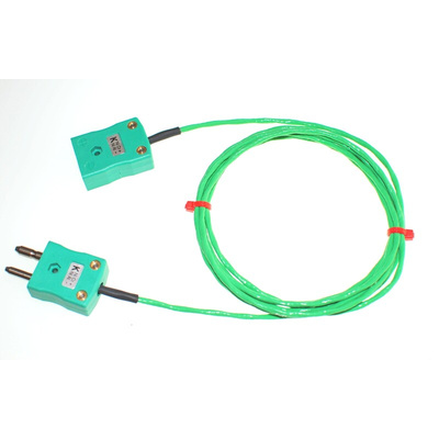 RS PRO Type K Thermocouple & Extension Wire, 3m, Screened, PFA Insulation, +260°C Max