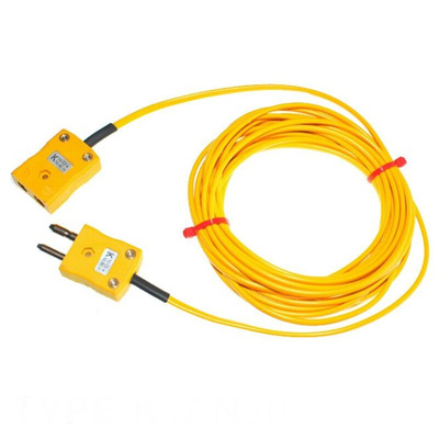 RS PRO Type K Thermocouple & Extension Wire, 3m, Unscreened, PVC Insulation, +105°C Max, 7/0.2mm