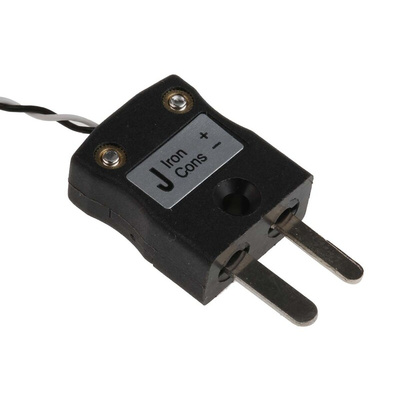RS PRO Type J Thermocouple 1m Length, 1/0.2mm Diameter → +250°C