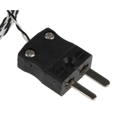 RS PRO Type J Thermocouple 1m Length, 1/0.2mm Diameter → +250°C