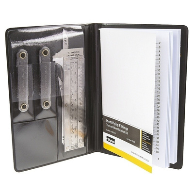 Parker Hydraulic Thread Identification Kit MIK-1, Caliper Set, Instruction Booklet, Thread Profiles