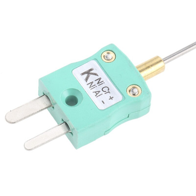 RS PRO Type K Thermocouple 250mm Length, 1.5mm Diameter → +1100°C