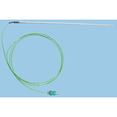 RS PRO Type K Thermocouple 300mm Length, 4.5mm Diameter → +1200°C