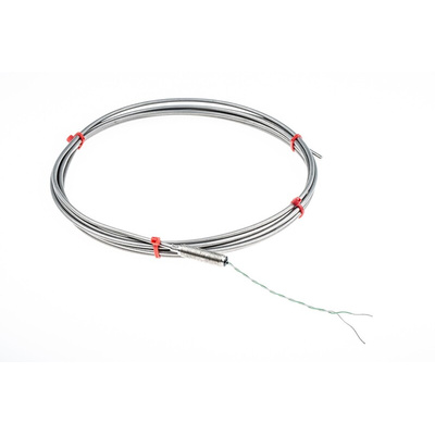RS PRO Type K Thermocouple 3m Length, 3mm Diameter → +1100°C