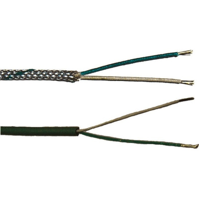 Jumo Type K Thermocouple & Extension Wire, 10m, Unscreened, PTFE Insulation, +180°C Max