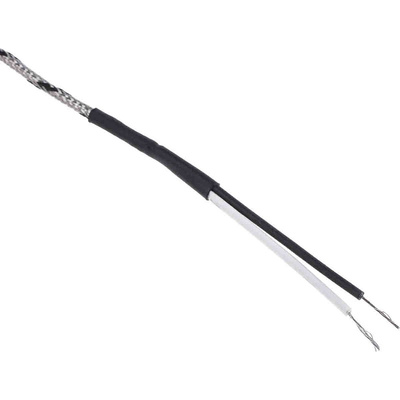 RS PRO Type J Thermocouple 2m Length, 0.2mm Diameter → +400°C