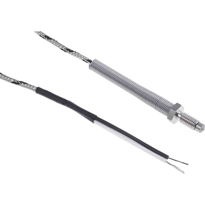 RS PRO Type J Thermocouple 2m Length, 0.2mm Diameter → +400°C