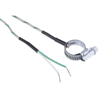 RS PRO Type K Thermocouple 2m Length, 13 → 20mm Diameter → +1100°C