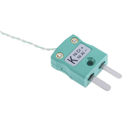 RS PRO Type K Thermocouple 5m Length, 1/0.3mm Diameter → +250°C