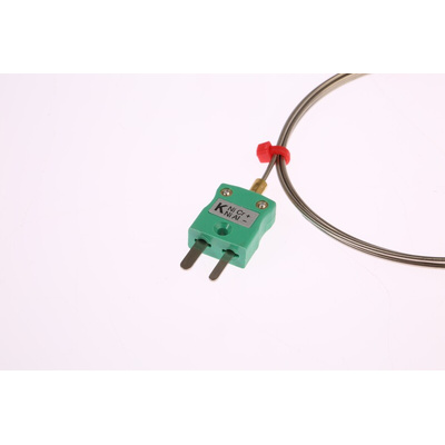 RS PRO Type K Thermocouple 1m Length, 1mm Diameter → +750°C